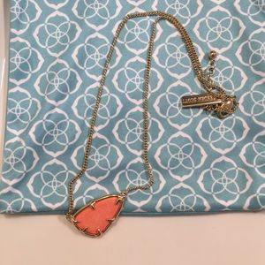 Peach Kendra Scott necklace
